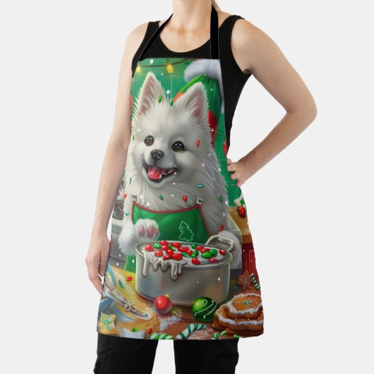 Tablier American Eskimo Gîtes : Noël festif (Insitu)