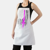 Tablier American Flag Cancer Survivon Awareness Apron (Insitu)