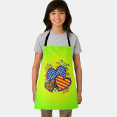 Tablier American Flag Heart Leopard Sublimation-64210 (Insitu)