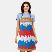 Tablier Amérique Crème glacée (Porté)