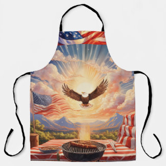 Tablier Amérique USA Patriotique BBQ Apron