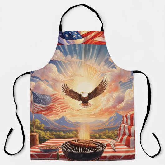 Tablier Amérique USA Patriotique BBQ Apron (Recto)