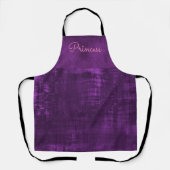 Tablier Améthyste riche velours violet Satin Satin velours (Recto)