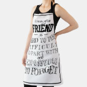 Tablier Ami Appréciation Merci Cadeau blanc (Insitu)