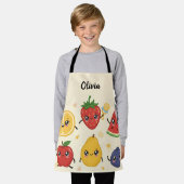Tablier Amis Fruits Joufflus Adorables (Porté)