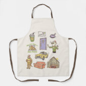 Tablier AMIS™ | Graphique d'icônes de dessin (Recto)