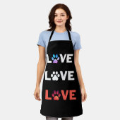 Tablier amour amour amour design de t-shirt (Porté)