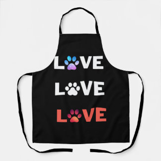 Tablier amour amour amour design de t-shirt