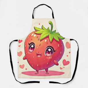 Tablier Amour aux fraises adorable
