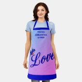 Tablier Amour Avec Un Bluebird Personnalisé (Porté)