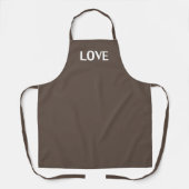 Tablier Amour, brun blanc (Recto)