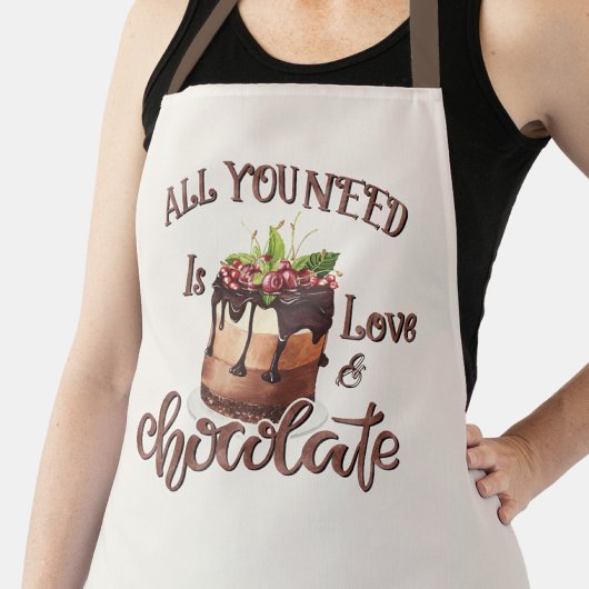 Tablier Amour de Chocolat Cuisine Gâteau 