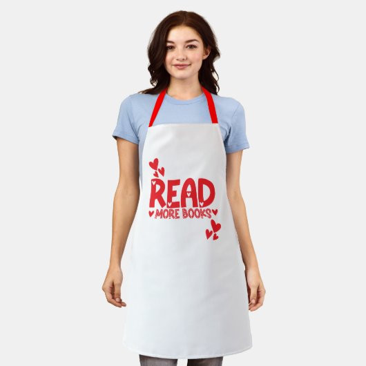 Tablier Amour de la lecture de livres (Porté)