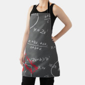 Tablier Amour de tableau noir de maths cuisine et maths (Insitu)