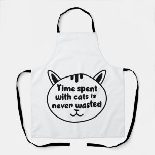 Tablier Amour des chats. Temps passé avec un chat
