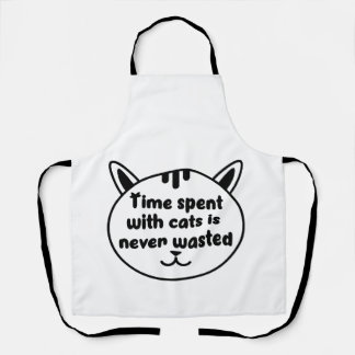 Tablier Amour des chats. Temps passé avec un chat