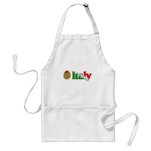 Tablier (Amour d'I) l'Italie olive (Devant)