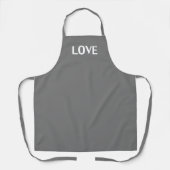 Tablier Amour, gris blanc (Recto)