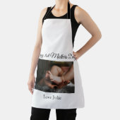 Tablier amour maman mère jour ajouter photo nom simple (Insitu)