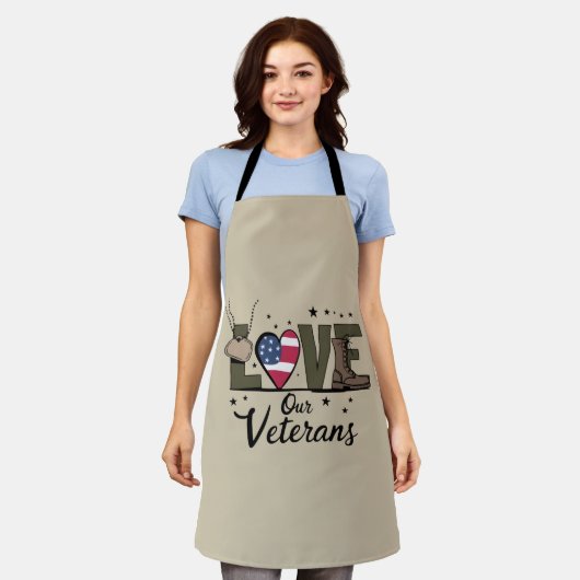 Tablier Amour Notre Jour des anciens combattants Fier Jour (Porté)