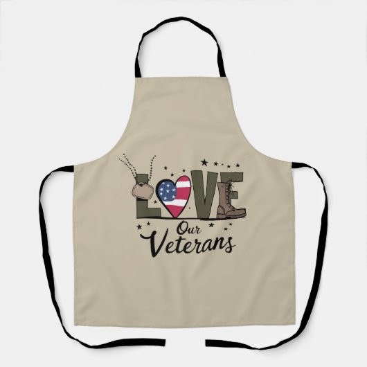Tablier Amour Notre Jour des anciens combattants Fier Jour (Recto)