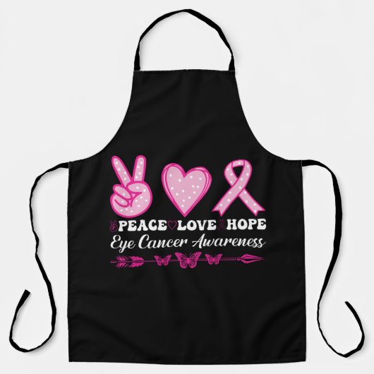 Tablier amour paix espoir oeil cancer du sein (Recto)