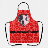 Tablier Amour personnalisé Photo en forme de coeur (Recto)