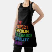 Tablier Amour Respect Liberté Tolérance Égalité Fierté (Insitu)