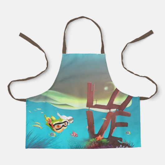 Tablier Amour sous-marin (Recto)