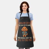 Tablier Amoureux de café Cockapoo drôle (Porté)
