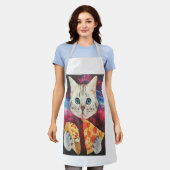 Tablier Amoureux de les chats Apron Pour Articles De Cuisi (Porté)