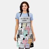 Tablier Amoureux de les chats Feline Cuisine humour (Porté)