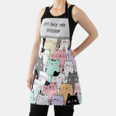 Tablier Amoureux de les chats Feline Cuisine humour (Insitu)