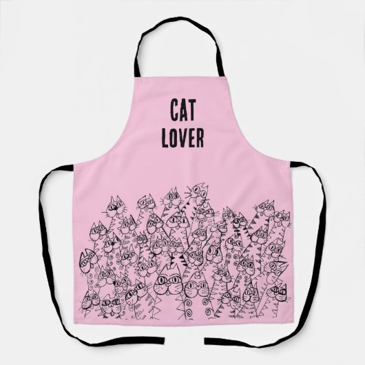 Tablier Amoureux des chats Apron (Recto)