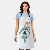 Tablier Amoureux des chats de requin équateur (Porté)