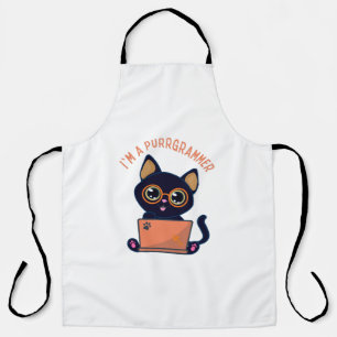 Tablier Amoureux des chats Je suis un programmeur félin Pr