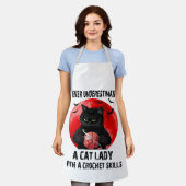 Tablier Amoureux des chats Lady Apron Pour La Cuisine Amou (Porté)