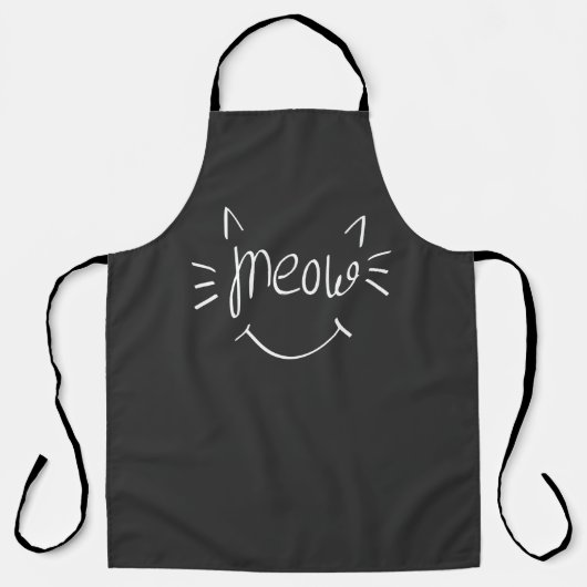 Tablier Amoureux des chats Miaou (Recto)