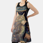 Tablier Amoureux des chats Rose Art déco Dusty (Insitu)