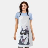 Tablier amoureux des chiens hussein lunettes de soleil chi (Porté)