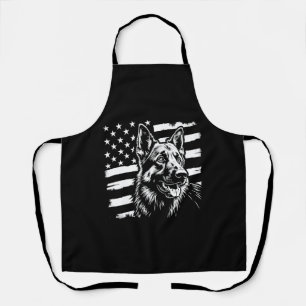 Tablier Amoureux du Berger Allemand Drapeau Américain USA