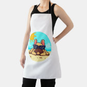 Tablier Amoureux français de Bulldog (Insitu)