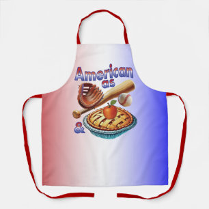 Tablier Amusant américain comme Baseball & Pomme Pie
