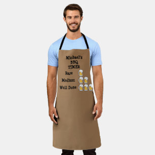 Tablier Amusant Barbeque personnalisé Timer Apron