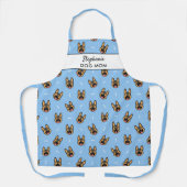 Tablier Amusant berger allemand chien Motif sur mesure tab (Recto)