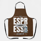 Tablier Amusant café Apron Design pour Baristas (Recto)