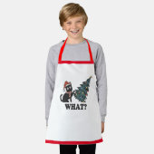 Tablier Amusant chat Noël Enfants Apron (Porté)