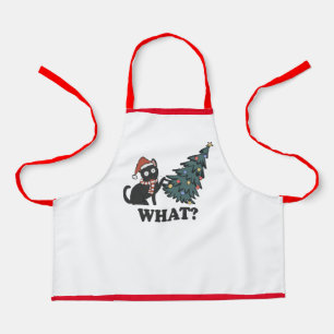 Tablier Amusant chat Noël Enfants Apron