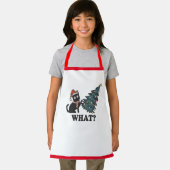 Tablier Amusant chat Noël Enfants Apron (Insitu)