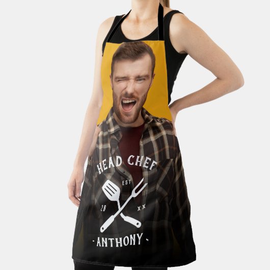 Tablier Amusant Chef Chef Chef Cool Nom Photo Homme (Insitu)